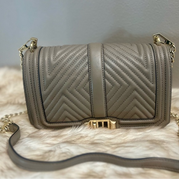 Chevron Quilted Love Crossbody - Picture 8 of 8